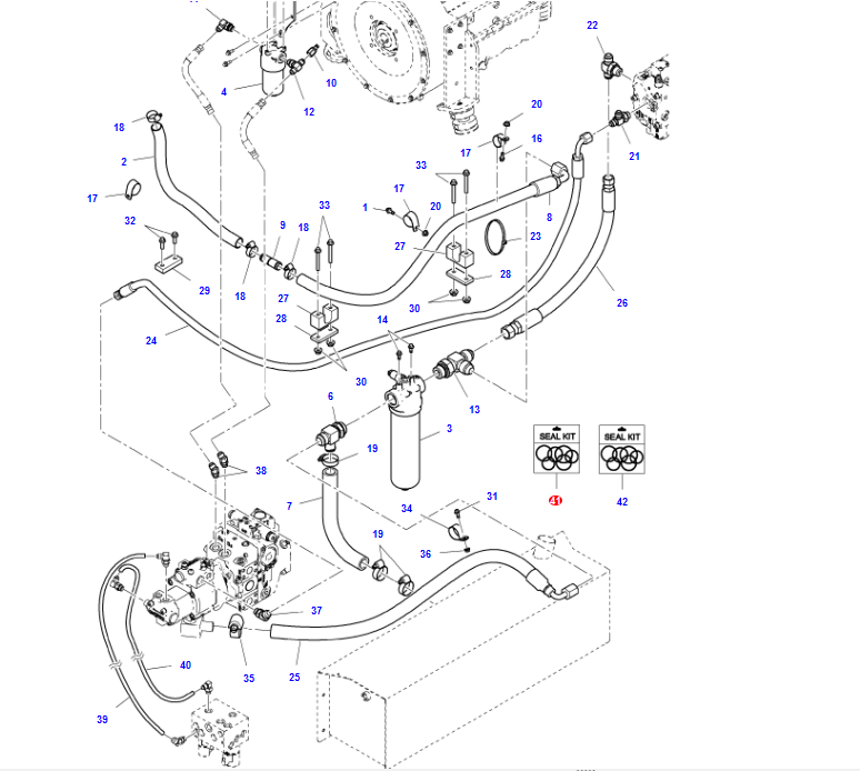 Zestaw uszczelek 3972768M1