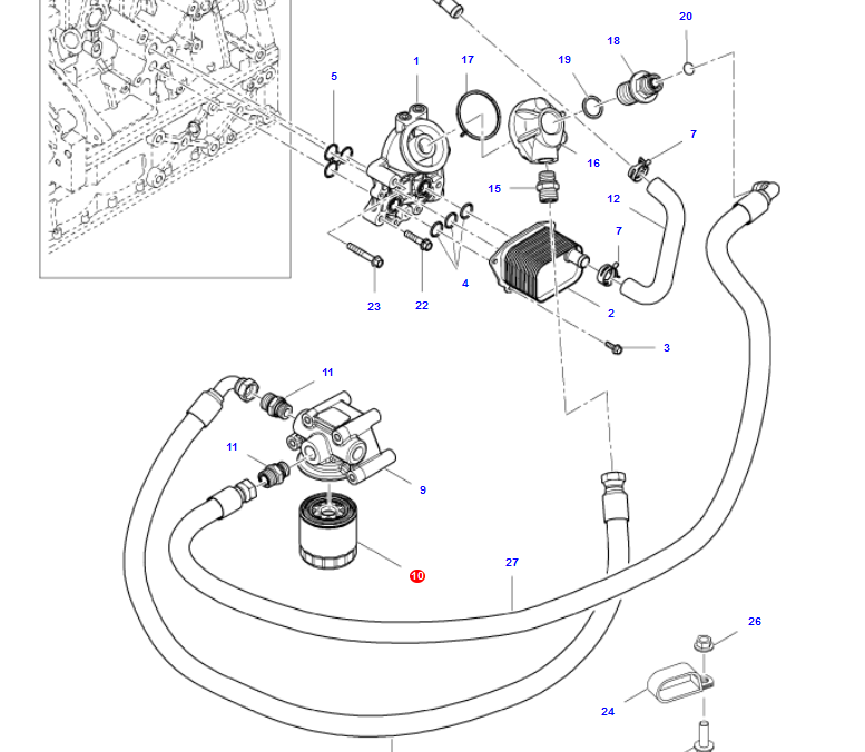 Filtr oleju 3975261M1
