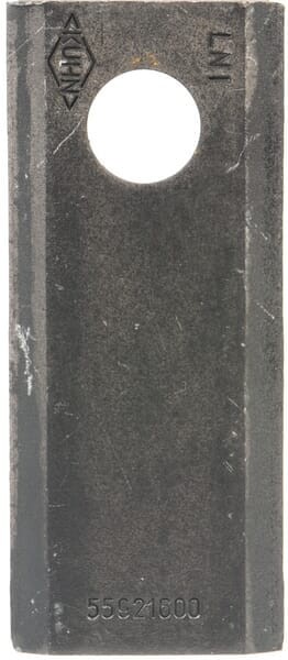 Nożyk kosiarki rotacyjnej lewy/prawy 107x45x4.3 mm otwór Ø 18 mm okrągły pasuje do Kuhn 55921600