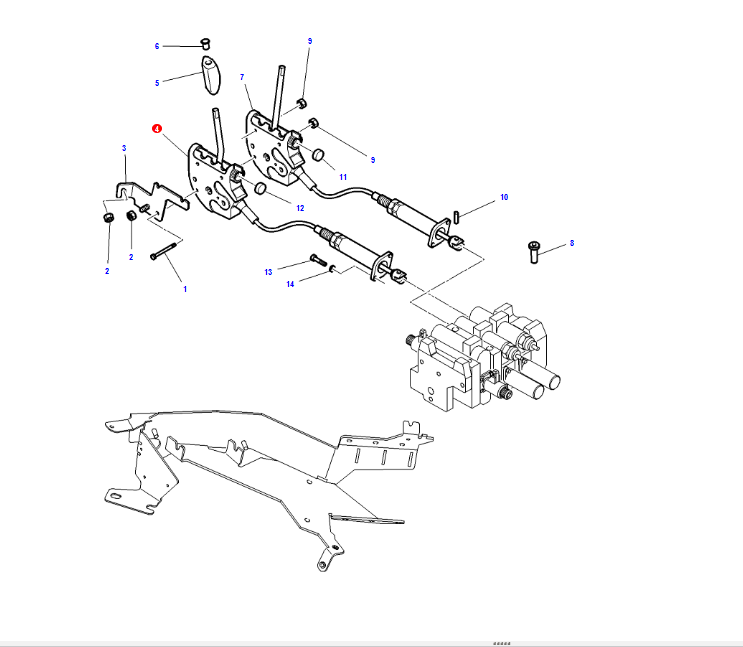 Dźwignia sterująca 4270732M97