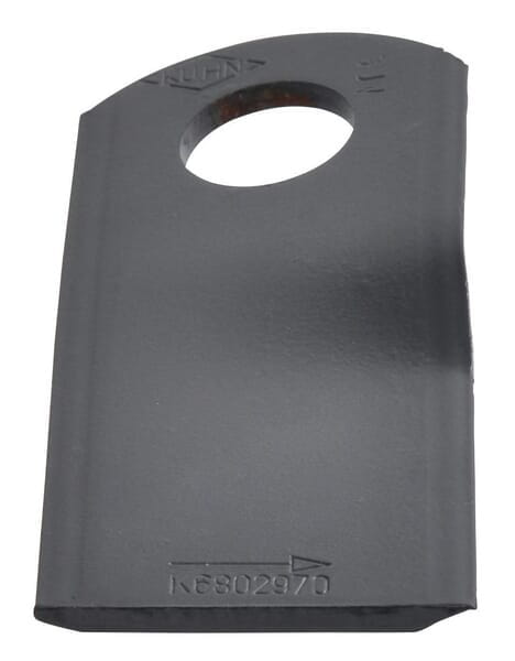 Nożyk kosiarki rotacyjnej lewy 105x47x4 mm otwór Ø 20.50 mm okrągły pasuje do Kuhn 25 szt. K6802970