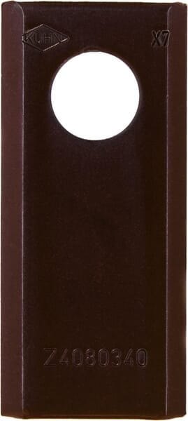 Nożyk kosiarki rotacyjnej lewy/prawy 90x40x3 mm otwór Ø 19 mm okrągły pasuje do Deutz Fahr/PZ 25 szt. VF06561543