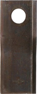 Nożyk kosiarki rotacyjnej lewy 120x48x4 mm otwór Ø 18.50 mm okrągły pasuje do Vicon/Gehl/Lely/New Holland/Pöttinger 25 szt. VN9935869901