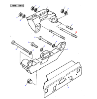 Kołek gwintowany L=12,8cm 731630M1 | poltechparts.pl