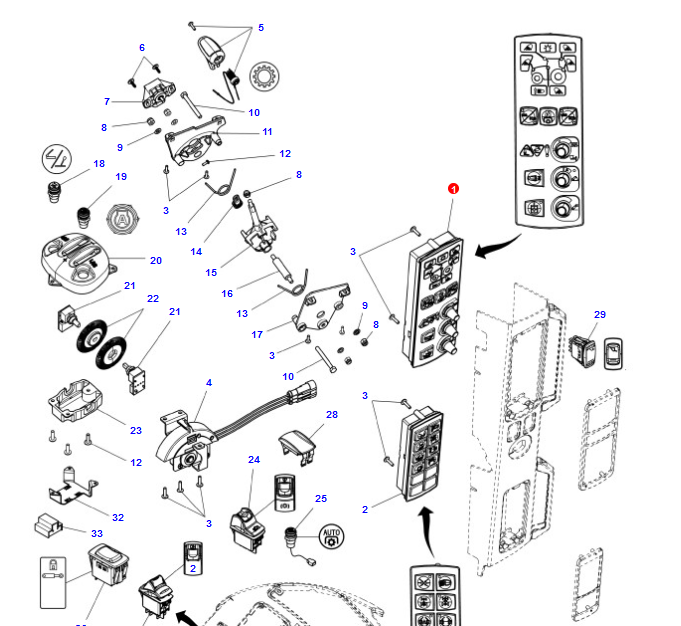Panel kontrolny ACW1065700 | poltechparts.pl