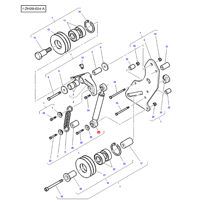 Siłownik gazowy Stabilus 947687 V836864532 | poltechparts.pl