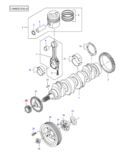 Koło zębate walu korbowego V836122840