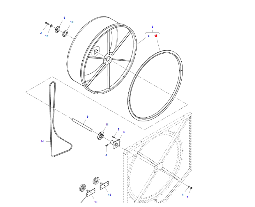 Szczotka odplewiacza LA322829250 | poltechparts.pl