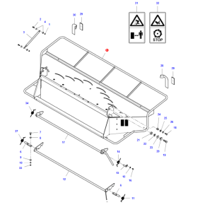 Osłona rozdrabniacza LA323672350