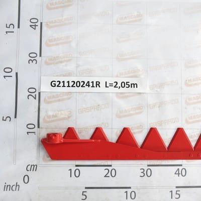 Listwa nożowa kompletna  L 2,05 Gaspardo  G21120241R