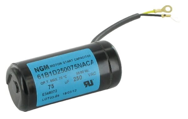 Kondensator rozruchowy silnika elektrycznego 75uF/250V EM975250V
