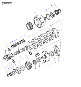 Koło zebate obiegowe Massey 3790240m2