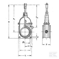 Zawór suwakowy , kołnierzowy, MZ, ECO 6… | poltechparts.pl