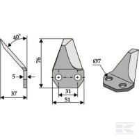 Nóż paszowozu Sgariboldi | poltechparts.pl