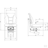 Siedzenie C 330, C 360, dzielone, wersja… | poltechparts.pl
