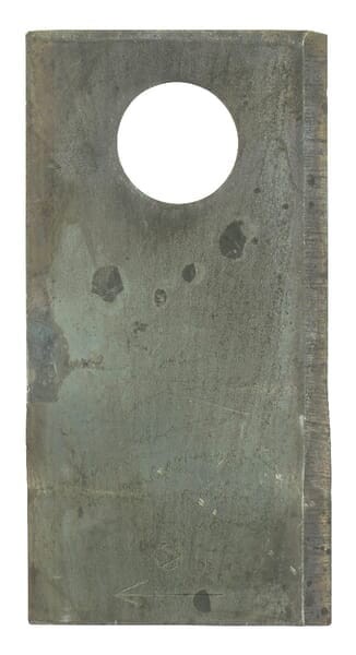 Nożyk kosiarki rotacyjnej prawy 94x48x3 mm otwór Ø 19 mm okrągły pasuje do Claas 25 szt. 0001043400KR