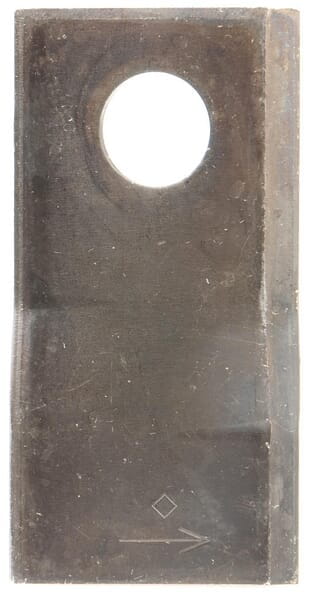 Nożyk kosiarki rotacyjnej lewy 97x48x4 mm otwór Ø 19 mm okrągły pasuje do Kongskilde JF/Stoll 25 szt. 13800023KR