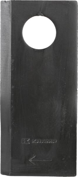Nożyk kosiarki rotacyjnej prawy 112x49x4 mm otwór Ø 21 mm okrągły pasuje do Pöttinger 25 szt. 434970KR