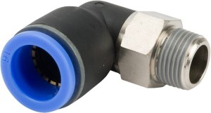 Złącze wtykowe kątowe, obrotowe, gwint zew. 3/8" 16 mm Kramp ECF1638P