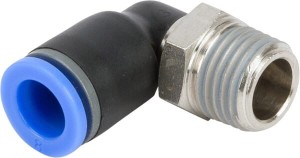 Złącze wtykowe kątowe, obrotowe, gwint zew. 1/4" 8 mm Kramp ECF814P