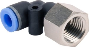 Złącze wtykowe kątowe, gwint wew. 1/4" 6 mm Kramp ECFS614P