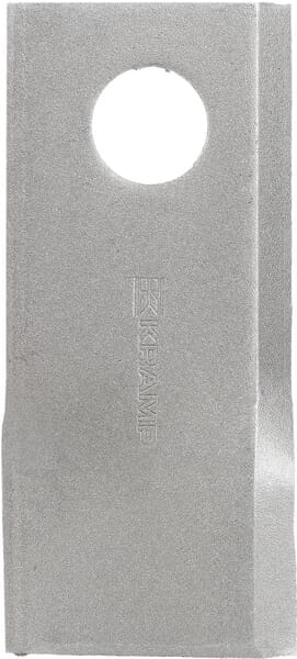 Nożyk kosiarki rotacyjnej prawy 107x48x4 mm otwór Ø 19 mm okrągły pasuje do Niemeyer 25 szt. 570684KR