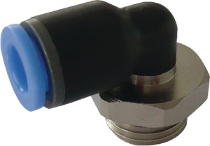 Złącze wtykowe kątowe, obrotowe, cylindryczny gwint zew. M5 6 mm Kramp ECS6M5P