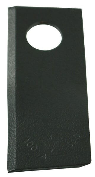 Nożyk kosiarki rotacyjnej prawy 100x40x3 mm otwór Ø 19 mm okrągły pasuje do B.C.S. 25 szt. 580290955KR