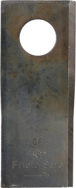 Nożyk kosiarki rotacyjnej lewy 100x40x3 mm otwór Ø 19 mm okrągły pasuje do B.C.S. 25 szt. 580290966KR