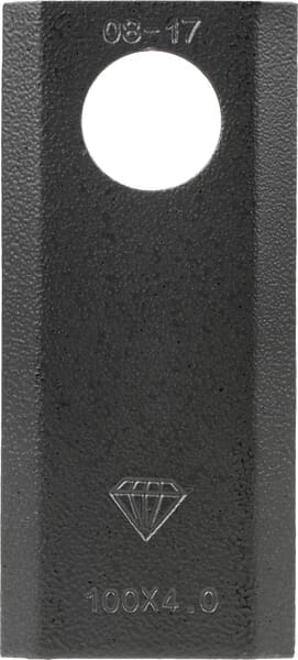 Nożyk kosiarki rotacyjnej lewy/prawy 100x40x4 mm otwór Ø 21 mm okrągły pasuje do Massey Ferguson 25 szt. 878104M2KR