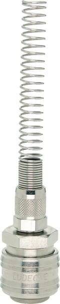 Szybkozłącze na wąż 6x8 mm z nakrętką zaciskową i sprężyną ESN6TQF