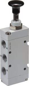 Zawór z przyciskiem 5/2-drożny 1/4" MAB52B14