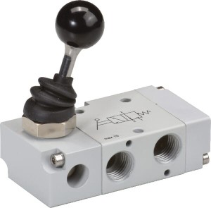 Zawór ręczny dźwigniowy 3/2-drożny 1/8" MAL32B18