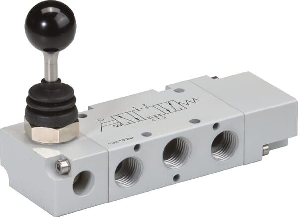 Zawór ręczny dźwigniowy 5/3-drożny 1/8" MAL53B18CC