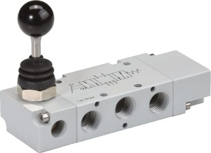 Zawór ręczny dźwigniowy 5/3-drożny 1/8" MAL53M18CC