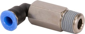 Złącze wtykowe kątowe, obrotowe, gwint zew. 1/8" 4 mm Kramp MEC418P