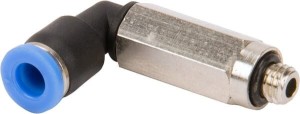 Złącze wtykowe kątowe długie, obrotowe, gwint zew. M5 4 mm Kramp MEC4M5P