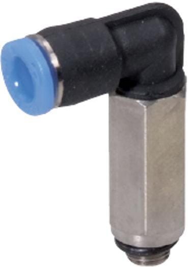 Złącze wtykowe kątowe długie, obrotowe, gwint zew. M5 6 mm Kramp MEC6M5P