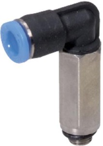 Złącze wtykowe kątowe długie, obrotowe, gwint zew. M5 6 mm Kramp MEC6M5P