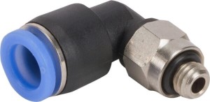 Złącze wtykowe kątowe, obrotowe, gwint zew. M5 6 mm Kramp MECS6M5P