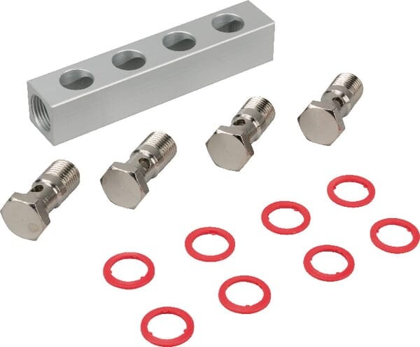 Blok rozdzielający 4 porty 1/4" MR144