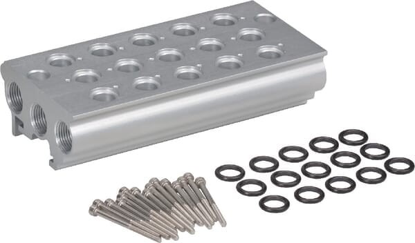 Blok rozdzielający 1/8" 4-porty PVBP184