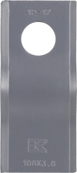 Nożyk kosiarki rotacyjnej lewy/prawy 108x47x3 mm otwór Ø 21 mm okrągły pasuje do PZ/Marangon 25 szt. VGCM120108KR