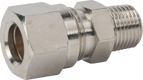 Złącze proste, złącze 4 mm na pierścień zacinający / gwint zew. 1/8" BSPT SCCRT418