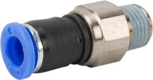 Złącze wtykowe proste, obrotowe, gwint zew. 1/4" 8 mm Kramp SCRMT814P
