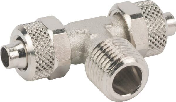 Złącze trójnikowe T skręcane 10 mm gwint zew. 1/4" Kramp TCCPOT1014