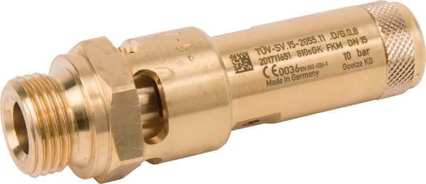 Zawór bezpieczeństwa 1/2"CE 10 bar SV2122G08M10B