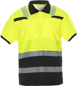 Koszulka polo Thorne z krótkim rękawem Trendy Hi-Vis żółto/czarna, rozmiar 4XL 040445YB4XL