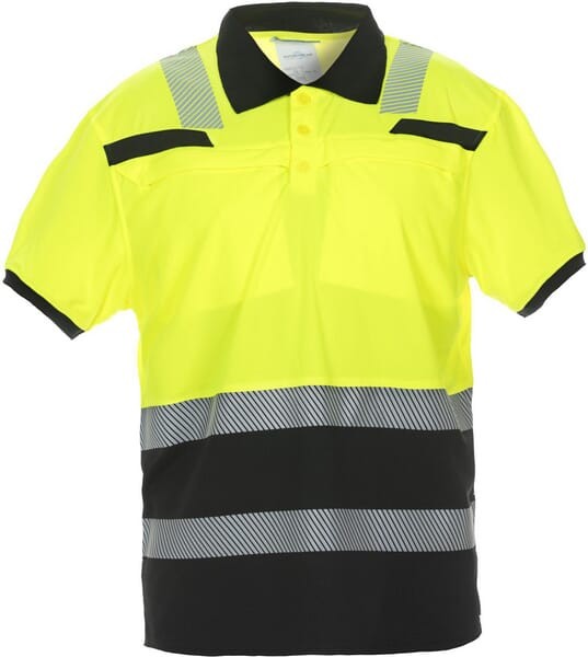 Koszulka polo Thorne z krótkim rękawem Trendy Hi-Vis żółto/czarna, rozmiar 5XL 040445YB5XL