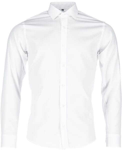 Koszula męska długi rękaw Slim Fit Business, biała L KW407010275042